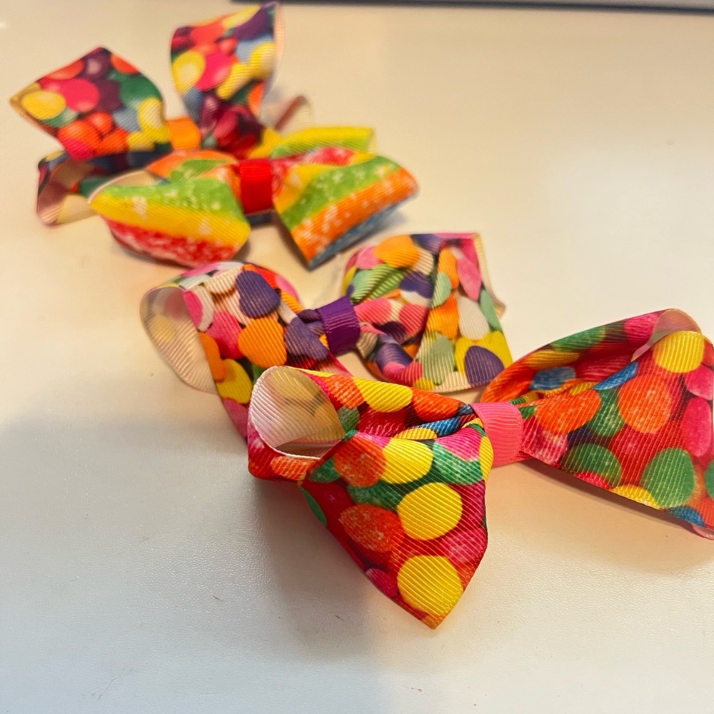 4pc colorful bows for kids bundle ! 🦄